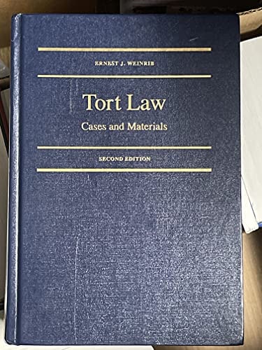 Tort Law Cases and Materials