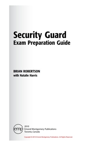 Security Guard Examination Preparation Guide