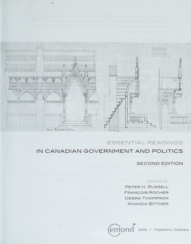 Essential Readings in Canadian Government and Politics