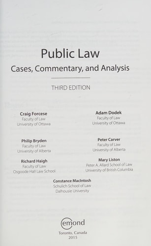 Public Law Cases, Commentary, and Analysis