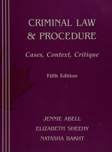 Criminal Law & Procedure Cases, Context, Critique