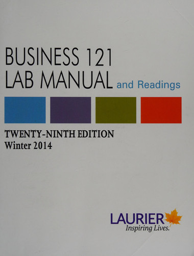 Business 121 Lab Manual and Readings