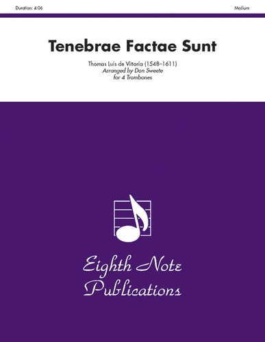 Tenebrae Factae Sunt Score & Parts
