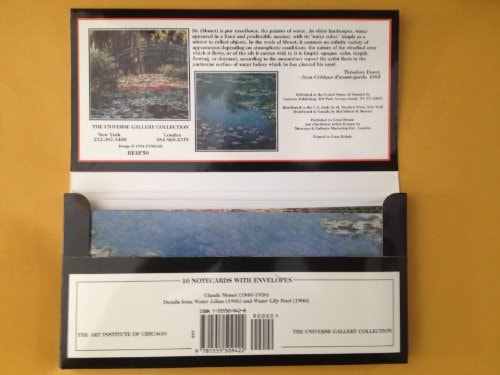 Monet Water Lily Pool at Giverny/10 Notecards with Envelopes