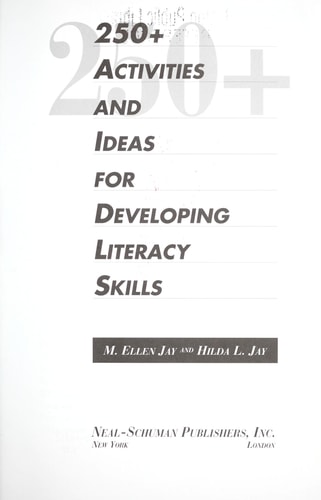 250+ Activities and Ideas for Developing Literacy Skills