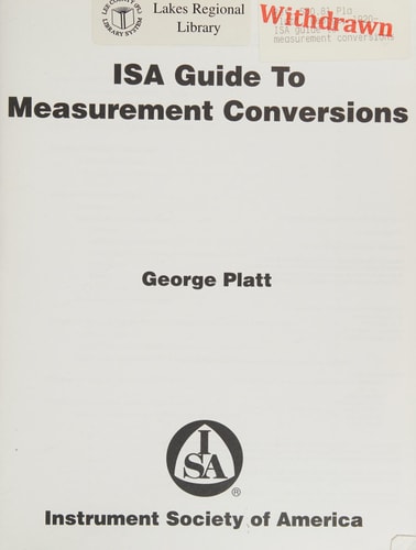 Isa Guide to Measurement Conversions