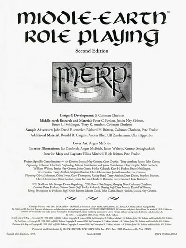 Middle-earth Role Playing (MERP)