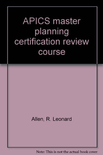 APICS Master Planning Certification Review Course