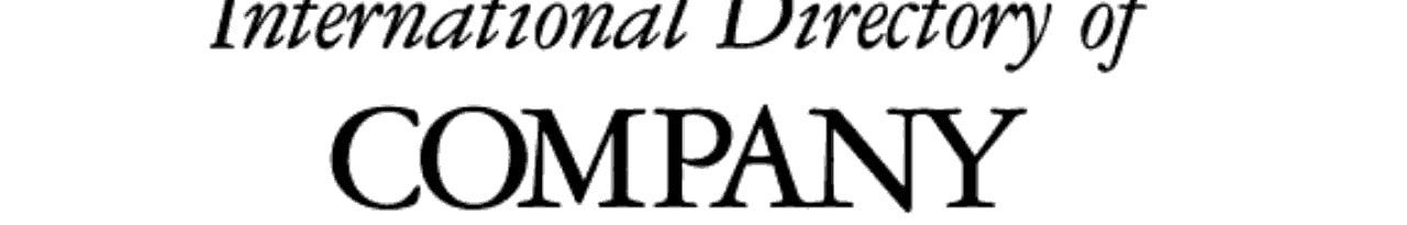 International Directory of Company Histories