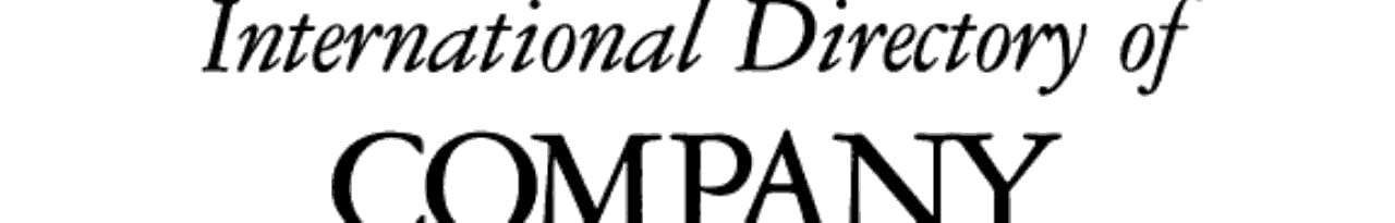 International Directory of Company Histories