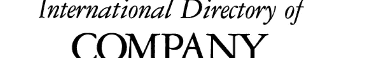 International Directory of Company Histories