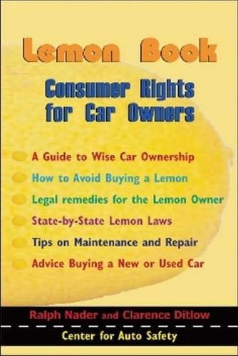 Lemon Book Consumer Rights for Car Owners