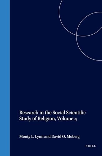 Research in the Social Scientific Study of Religion A Research Annual