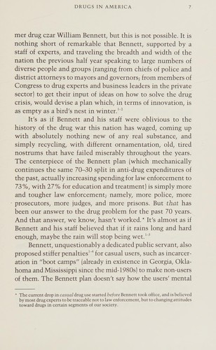 Drugs in America: The Case for Victory: A Citizen's Call to Action