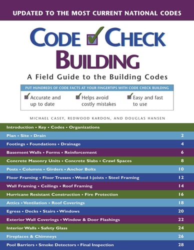 Code Check Building A Field Guide to the Building Codes