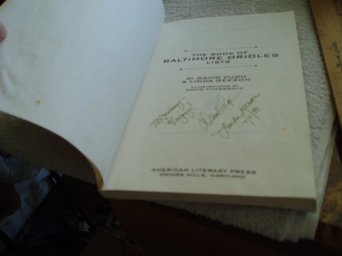 The Book of Baltimore Orioles Lists