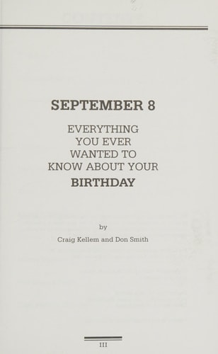 Everything You Ever Wanted to Know About Your Birthday: September 28
