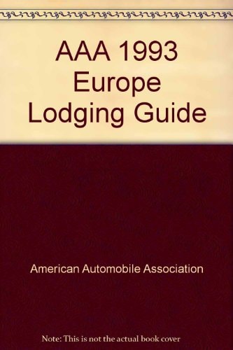 AA Hotels in Europe 1992