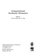 Computational Stochastic Mechanics (International Series on Computational Engineering)