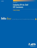 Evaluating Off-The-Shelf CBT Courseware