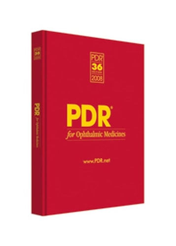 PDR for Ophthalmic Medicines