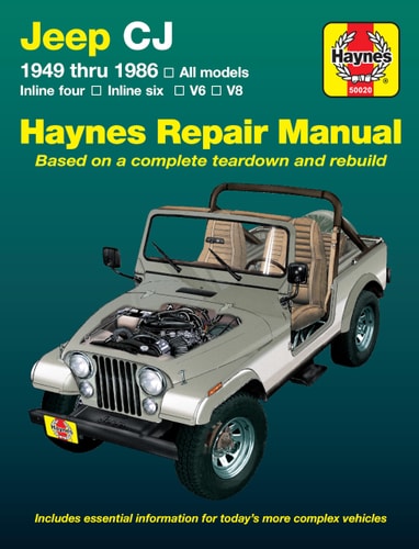 Jeep CJ 1949 thru 1986 All models