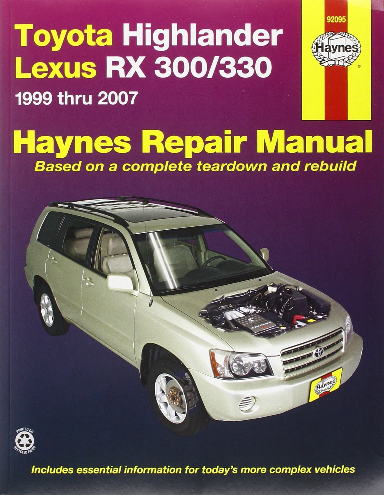 Toyota Highlander & Lexus RX 300/330 1999 Thru 2007