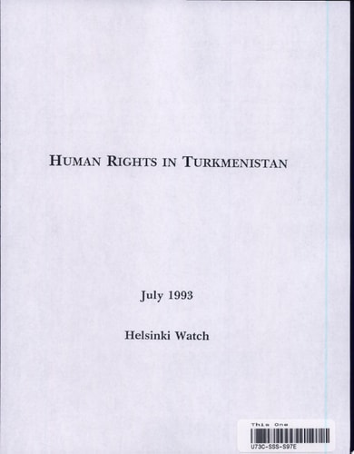 Human Rights in Turkmenistan