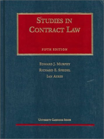 Studies in Contract Law, Fifth Edition