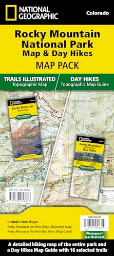 National Geographic Colorado Rocky Mountain National Park Map & Day Hikes Map Pack