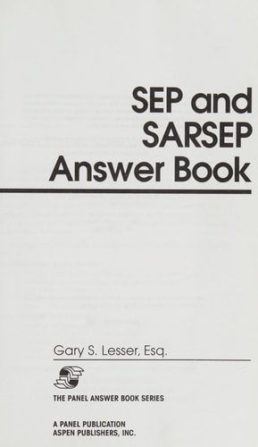 SEP and SARSEP Answer Book