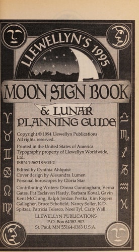 1995 Moon Sign Book
