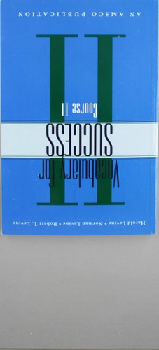 Vocabulary for Success, Course II