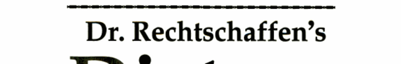 Dr. Rechtschaffen's Diet for Lifetime Weight Control and Better Health