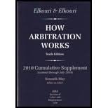 How Arbitration Works 2010 Cumulative Supplement