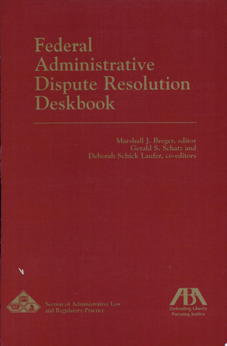 Federal Administrative Dispute Resolution Deskbook