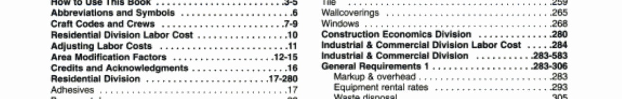 2001 National Construction Estimator
