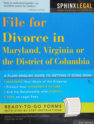 File for Divorce in Maryland, Virginia or the District of Columbia