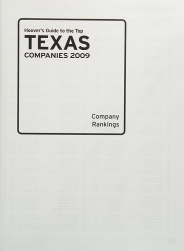 Hoover's Guide to the Top Texas Companies