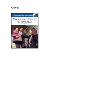 Work and family in America: a reference handbook