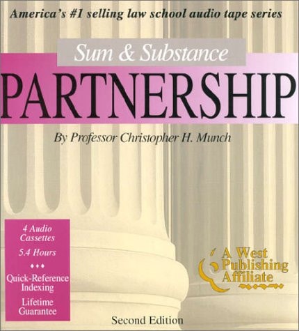 Sum & Substance: Partnership (The "Outstanding Professor" Audio Tape Series)