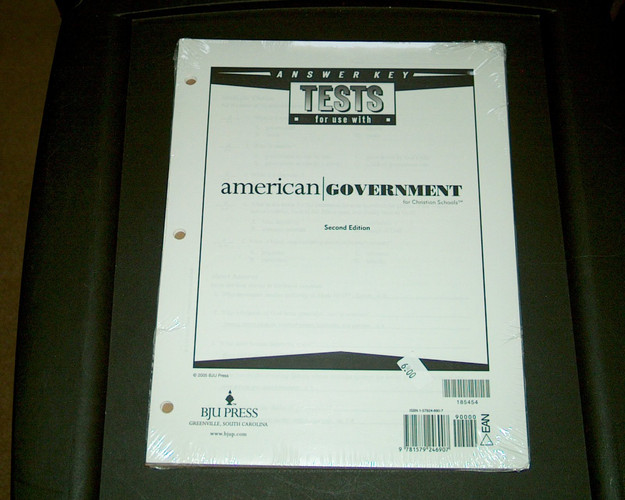 American Government Tests Answer Key 2nd Edition