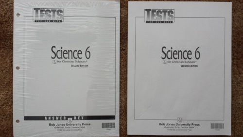 Science 6 for Christian Schools Tests Answer Key