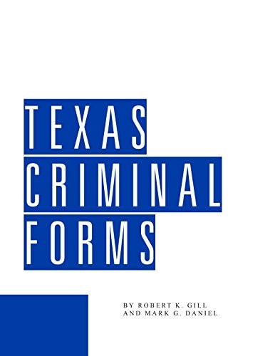 Texas Criminal Forms