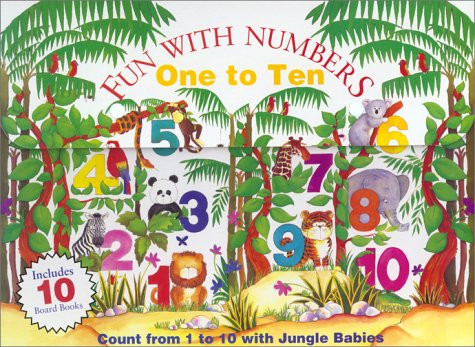 Fun with Numbers, One to Ten A Baby Jungle Animals Board Book Set