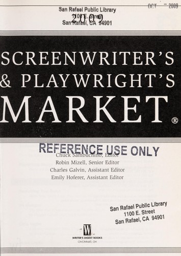 Screenwriter's & Playwright's Market 2009