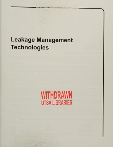 Leakage Management Technologies