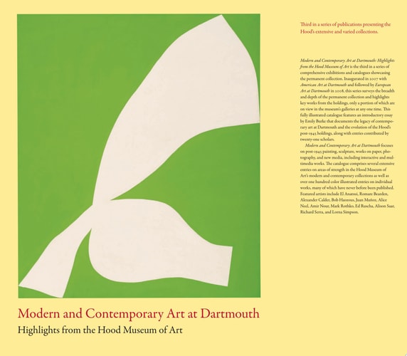 Modern and Contemporary Art at Dartmouth: Highlights from the Hood Museum of Art