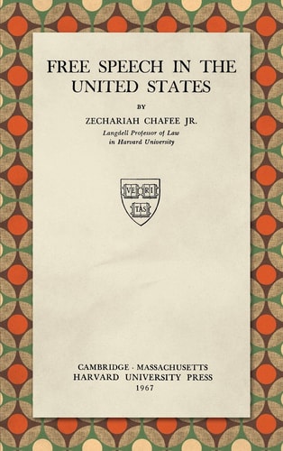 Free Speech in the United States, Second Edition.