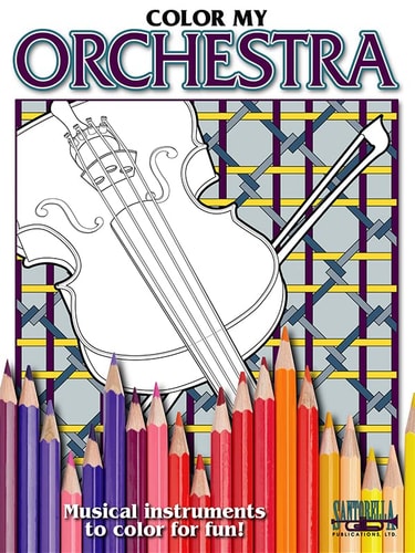 Color My Orchestra * Musical Coloring Book (English and Spanish Edition)